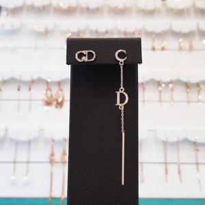 볼라레 세이브존01 핑크 큐빅 롱 드롭귀걸이 SPE506