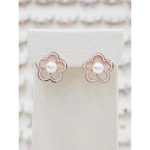 볼라레 세이브존03 볼라레 에나멜 스카시 진주 꽃 귀걸이 AGspe1199AG