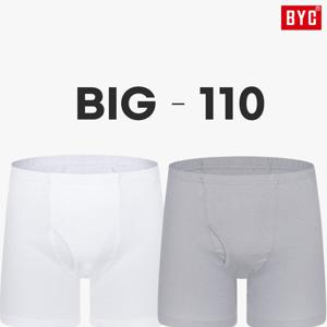 BYC 남자드로즈팬티 소변구 있는 면100 순면 사각 흰색 회색 110