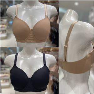 [비비안] (BR3525) BBM 보정 ABC컵 날개부분 무봉제 심플 브래지어 2컬러택1