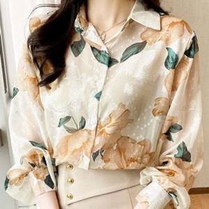 블라우스 러블리 플라워 DJJ6048 셔츠