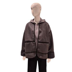 [파파야]노카라 뽀글이 무스탕(PNORCT002D)