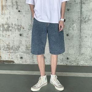 기본 청반바지 와이드핏 5부팬츠 데님팬츠 데일리룩