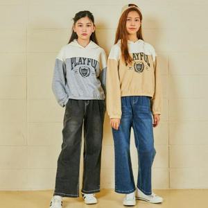 유솔 sh06 배색 크롭 후드(베이지) ULMH23953