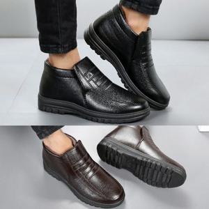 방한부츠 털신발 남성방한화 기모안감 효도화 신사화