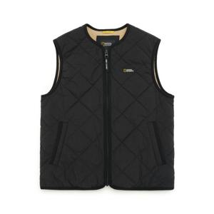 내셔널지오그래픽 키즈 K234UPV010 퀼팅 패딩 베스트 CBLACK