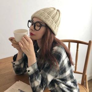 남여공용 골지 뾰족 패션 비니 니트모자 니트골지모자