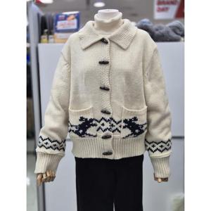 밀스튜디오 세이브존04 핸드떡볶이 카라 니트가디건 LR2CDB102