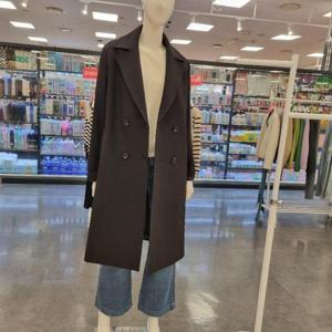 라티움 HC34 봄,가을 국내생산낄끔한자켓형더블 롱코트 T2513Ct01