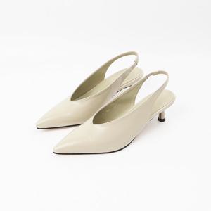 [신난다슈] 여성 구두 슬링백 힐 5cm 여자 스틸레토 펌프스 힐 밴딩 미들힐 NF259003 그린