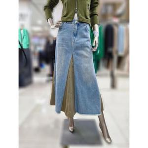 제시뉴욕 세이브존04 롱 데님 스커트 ADM5DS5960DS
