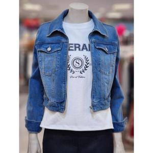 SOUP 세이브존07 여성 크롭 데님 집업 자켓 SB3DJ30