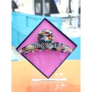 로뎀 세이브존05 프랑스 스와로브스키 슬림 중 집게핀(그린블루)2 RDA24030039