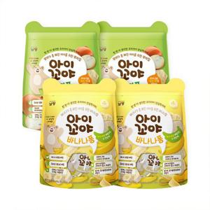 [남양유업]아이꼬야 아기과자 바나나퐁 30g 2개 + 양파퐁 30g 2개