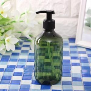 욕실 디스펜서 원통 샴푸용기(그린) 500ml 리필용기