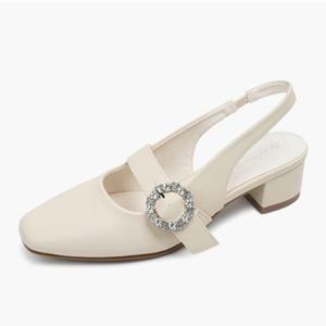 [베어파우] SOL 아이보리 슬링백 웨지슈즈   K2989030RA-W