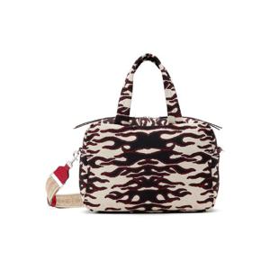 25 FW 토리버치 여성 베이지   블랙 자카드 핸드백 251352F046000