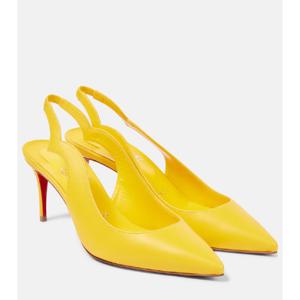 크리스찬루부탱 Hot Chick Sling 70 레더 슬링백 펌프스 P00924051