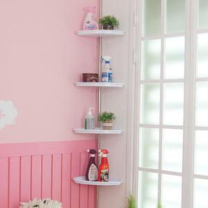 동영나이스 리빙나이스 백색 코너선반 4단 욕실선반 욕실용품 욕실코너선반 정리대 욕실정리선반 수납용품