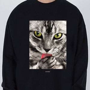 키밍 고양이 티셔츠 나만 야옹이 업써 커플 맨투맨