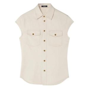 25 FW 베르사체 민소매 데님 셔츠 10202191A14670 TP438654749