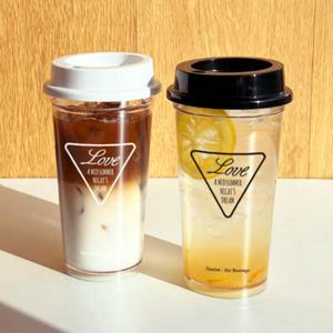 아트박스/티스카페 트라이앵글 투명 리유저블 텀블러 베이직 리