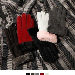 아트박스/넘버나인 양가죽 무스탕 여성장갑 M1718017