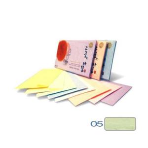 아트박스/오피스큐 고궁의아침 대례지봉투05 A4 85g 연녹색 5매