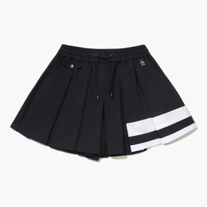 [먼싱웨어]여성 플리츠 밴딩 큐롯 팬츠 블랙(MQ322LSP72)