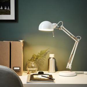 이케아 포르소 독서등 화이트 지름15cm 인테리어 조명 독서등