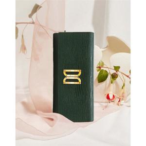 [닥스ACC] [선물포장/쇼핑백동봉] 알렉사 그린 고급 크리스탈 DD장식 장지갑 DCWA5F284