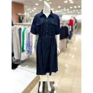 소고 세이브존01 허리 스트링 여름 데님 원피스 AL2PA19