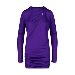 Versace 슬래시 컷아웃 롱 슬리브 미니 드레스 10100431A00572 1LD60 TP944974084