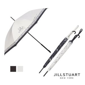 [질스튜어트][쁘띠버니] 블랙 베이지 로고프린트 장우산 JAUM5E090BK JAUM5E091I2