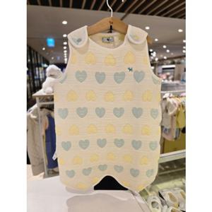 [블루독베이비] 25 FW(민트)하트슬리핑가운(45A7000901) 신생아 백일 돌 선물 조카 유아 수면 조끼 (45A700