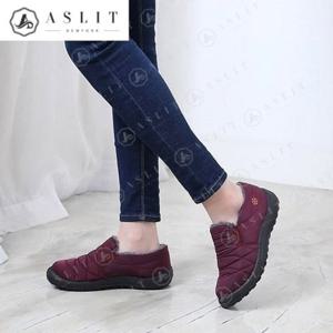 [애슬릿] 안감 털 패딩 털부츠_로우