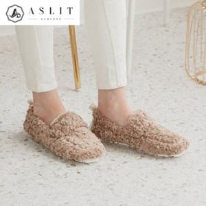 [애슬릿] 전체 퍼 스트랩 드라이빙 슈즈 털 로퍼