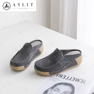 [애슬릿] 천연 소가죽 슬립온 캐주얼 블로퍼