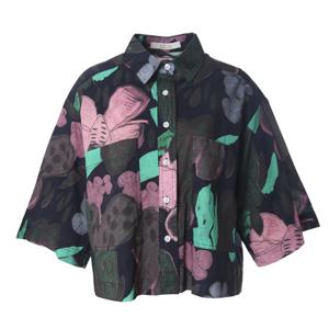 [안지크]플라워크롭핏면셔츠 AJ2BL5520