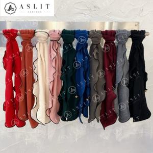 [애슬릿] 국내 생산 물결 양면 쁘띠 머플러 목도리