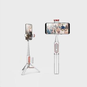 셀카봉 삼각대 블루투스 무선 리모컨 일체형 White 액션캠 미러리스 호환 마운트 내장