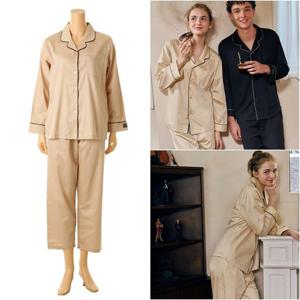 [솔브] 면60수 사틴 솔리드 여성파자마 SPA2530W