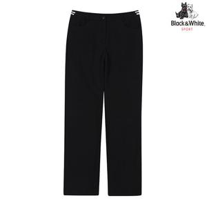 [블랙앤화이트] 여성 플리스 본딩 부츠컷 팬츠 5225LDWN_BLACK