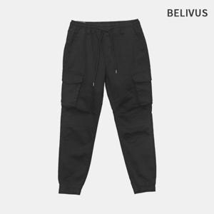 빌리버스 남자 일자 스판 카고 조거팬츠 빅사이즈 바지 BSOJP002