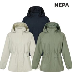 [네파] 여성 방풍 야상 자켓 중기장 사파리 바람막이 7J60662