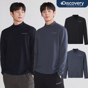 디스커버리 25FW 가을 신상 남성 반하이넥 기능성 긴팔티셔츠 티셔츠/활동성/흡습속건/레귤러핏 DMRL3S054