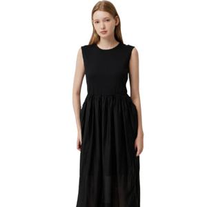 [시슬리] 셔링 포켓 슬리브리스 원피스 SAOPE2541