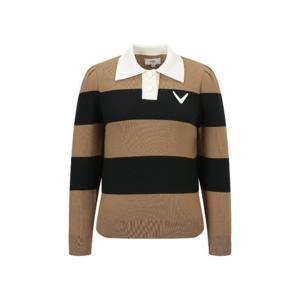 캘러웨이골프긴팔티 PQC CWSO23F403_CA 여성 스트라이프 Y에리 니트