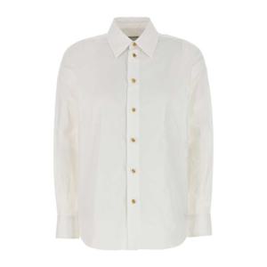 보테가베네타 라운디드 헴 코튼 버튼 셔츠 838420V2H20 9000