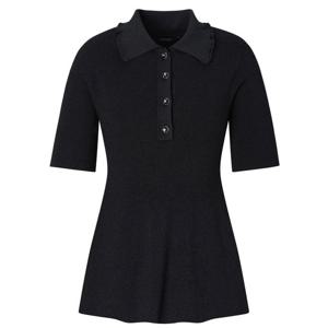 질스튜어트뉴욕   25FW  짜임 반팔카라니트 JSSW5D300BK